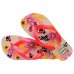 Chinelo Infantil Havaianas Kids Flores Feminino - Rosa e Bege