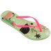 Chinelo Havaianas Slim Pets Feminino - Verde e Rosa