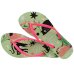 Chinelo Havaianas Slim Pets Feminino - Verde e Rosa