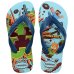 Chinelo Infantil Havaianas Kids Top Minecraft - Azul e Branco