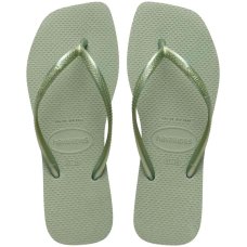 Chinelo Havaianas Slim Square Feminino - Verde Chinelo Havaianas Slim Square Feminino - Verde