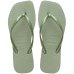 Chinelo Havaianas Slim Square Logo Metallic Feminino - Verde
