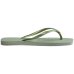 Chinelo Havaianas Slim Square Logo Metallic Feminino - Verde