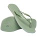 Chinelo Havaianas Slim Square Logo Metallic Feminino - Verde
