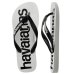 Chinelo Havaianas Top Logomania 2 - Branco e Preto