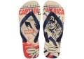 Chinelo Havaianas Marvel Logomania Masculino - Azul e Bege