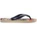 Chinelo Havaianas Marvel Logomania Masculino - Azul e Bege