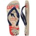 Chinelo Havaianas Marvel Logomania Masculino - Azul e Bege