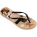 Chinelo Havaianas Slim Pets Feminino - Bege e Preto