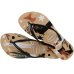 Chinelo Havaianas Slim Pets Feminino - Bege e Preto