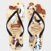 Chinelo Havaianas Slim Pets Feminino - Preto e Bege