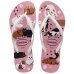 Chinelo Havaianas Slim Pets Feminino - Rosa e Branco