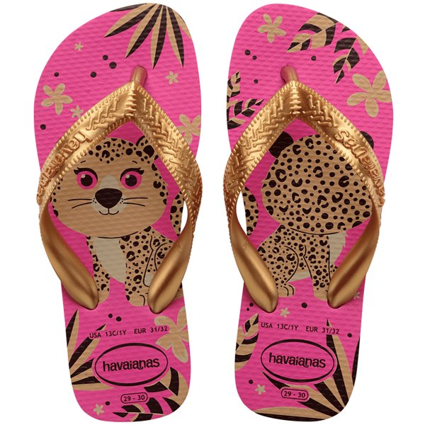 Chinelo Infantil Havaianas Kids Top Pets Feminino - Rosa