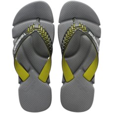 Chinelo Havaianas Power 2.0 Masculino - Cinza e Verde