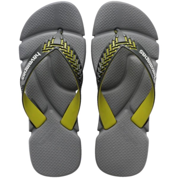 Chinelo Havaianas Power 2.0 Masculino - Cinza e Verde