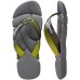 Chinelo Havaianas Power 2.0 Masculino - Cinza e Verde