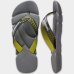 Chinelo Havaianas Power 2.0 Masculino - Cinza e Verde