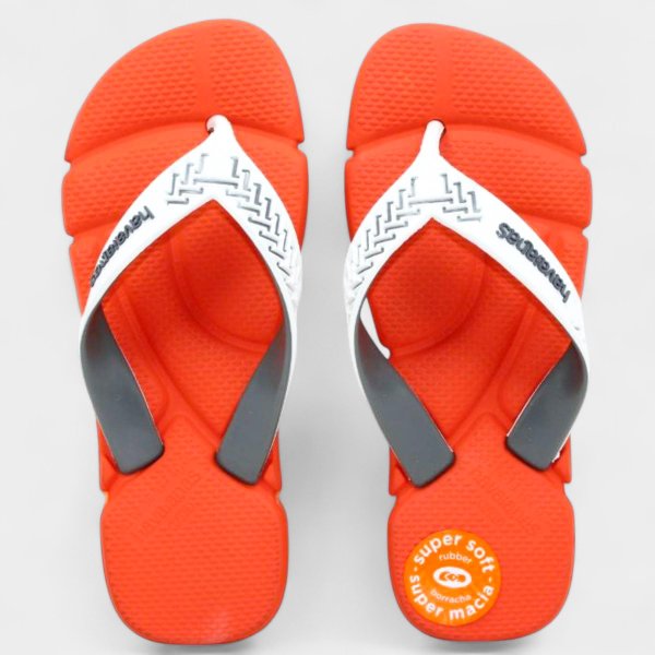 Chinelo Havaianas Power 2.0 Masculino - Laranja e Cinza