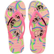 Chinelo Infantil Havaianas Meninas Super Poderosas - Rosa
