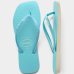 Chinelo Havaianas Slim Square Glitter Neon Feminino - Azul
