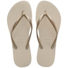 Chinelo Havaianas Slim Tradicional Feminino - Bege Palha