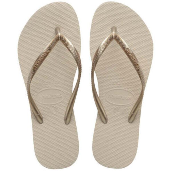 Chinelo Havaianas Slim Tradicional Feminino - Bege Palha