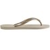 Chinelo Havaianas Slim Tradicional Feminino - Bege Palha