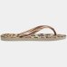 Chinelo Havaianas Slim Animals Feminino - Marrom Claro