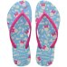 Chinelo Havaianas Slim Disney Feminino - Azul e Rosa