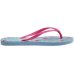 Chinelo Havaianas Slim Disney Feminino - Azul e Rosa