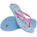 Chinelo Havaianas Slim Disney Feminino - Azul e Rosa