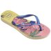 Chinelo Havaianas Slim Disney Menina - Rosa e Azul