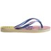 Chinelo Havaianas Slim Disney Menina - Rosa e Azul