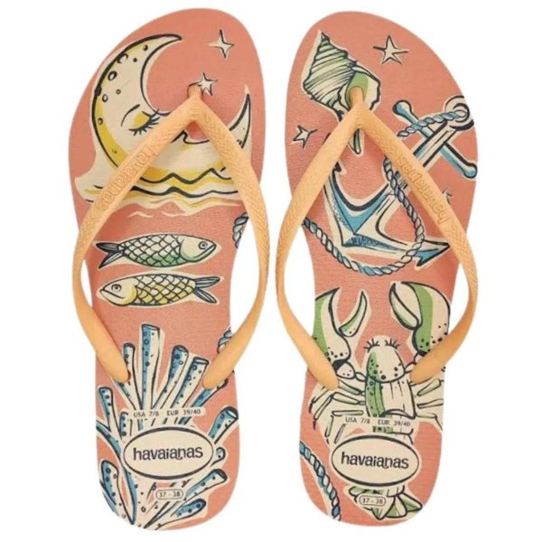 Chinelo Havaianas Slim Fresh Feminino - Laranja