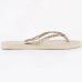 Chinelo Havaianas Slim Glitter II Feminino - Areia