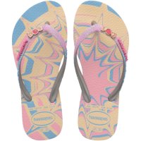 Chinelo Havaianas Slim Glitter II Infantil - Rosa