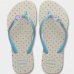 Chinelo Havaianas Slim Glitter II Infantil - Branco e Azul