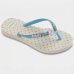 Chinelo Havaianas Slim Glitter II Infantil - Branco e Azul