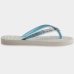 Chinelo Havaianas Slim Glitter II Infantil - Branco e Azul