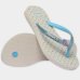 Chinelo Havaianas Slim Glitter II Infantil - Branco e Azul