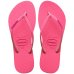 Chinelo Havaianas Slim Glitter Neon Feminino - Rosa