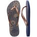 Chinelo Havaianas Slim Nautical Feminino - Azul e Dourado