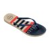 Chinelo Havaianas Slim Nautical Feminino - Bege e Marinho
