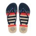 Chinelo Havaianas Slim Nautical Feminino - Bege e Marinho