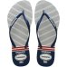 Chinelo Havaianas Slim Nautical Feminino - Marinho e Vermelho
