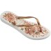 Chinelo Havaianas Slim Organic Feminino - Branco e Dourado