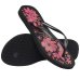 Chinelo Havaianas Slim Organic Feminino - Preto e Roxo