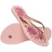 Chinelo Havaianas Slim Organic Feminino - Rosa e Dourado