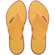 Chinelo Havaianas Slim Point Feminino - Amarelo e Roxo Chinelo Havaianas Slim Point Feminino - Amarelo e Roxo