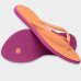 Chinelo Havaianas Slim Point Feminino - Laranja e Roxo
